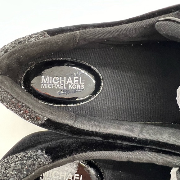 MICHAEL Michael Kors Black Velvet Irving Sneakers Womens Size 11M - Picture 9 of 14